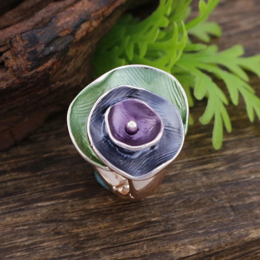 Watercolor Flower Ring