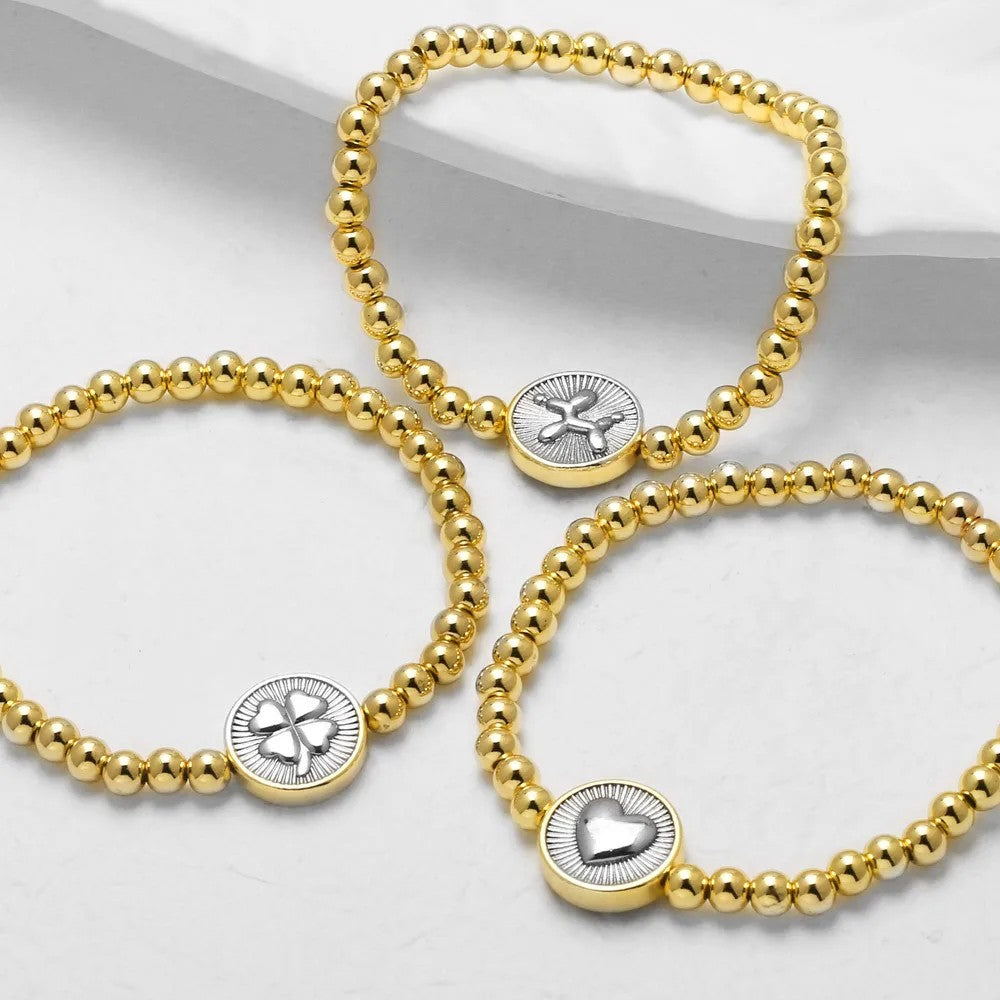 Symbolic Charm Beaded Bracelet