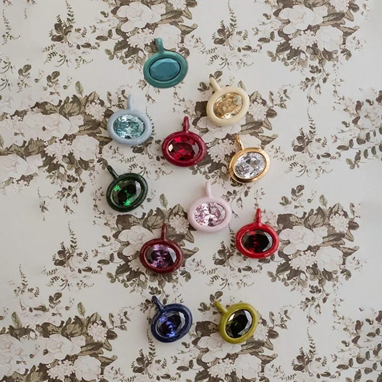 Birthstone Charm Collar Necklace