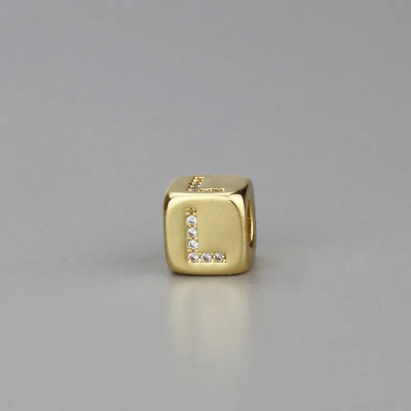Crystal Initial Charm Bracelet