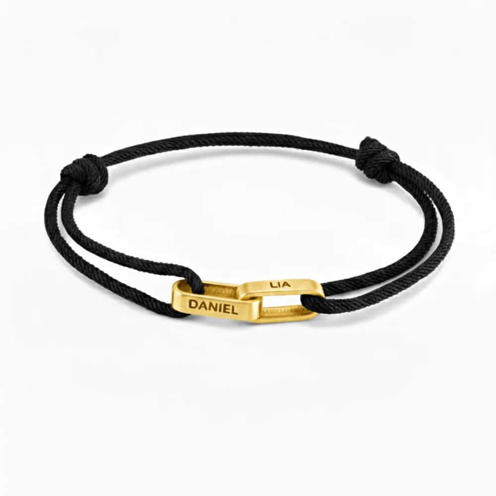 Personalized Interlocking Link Bracelet