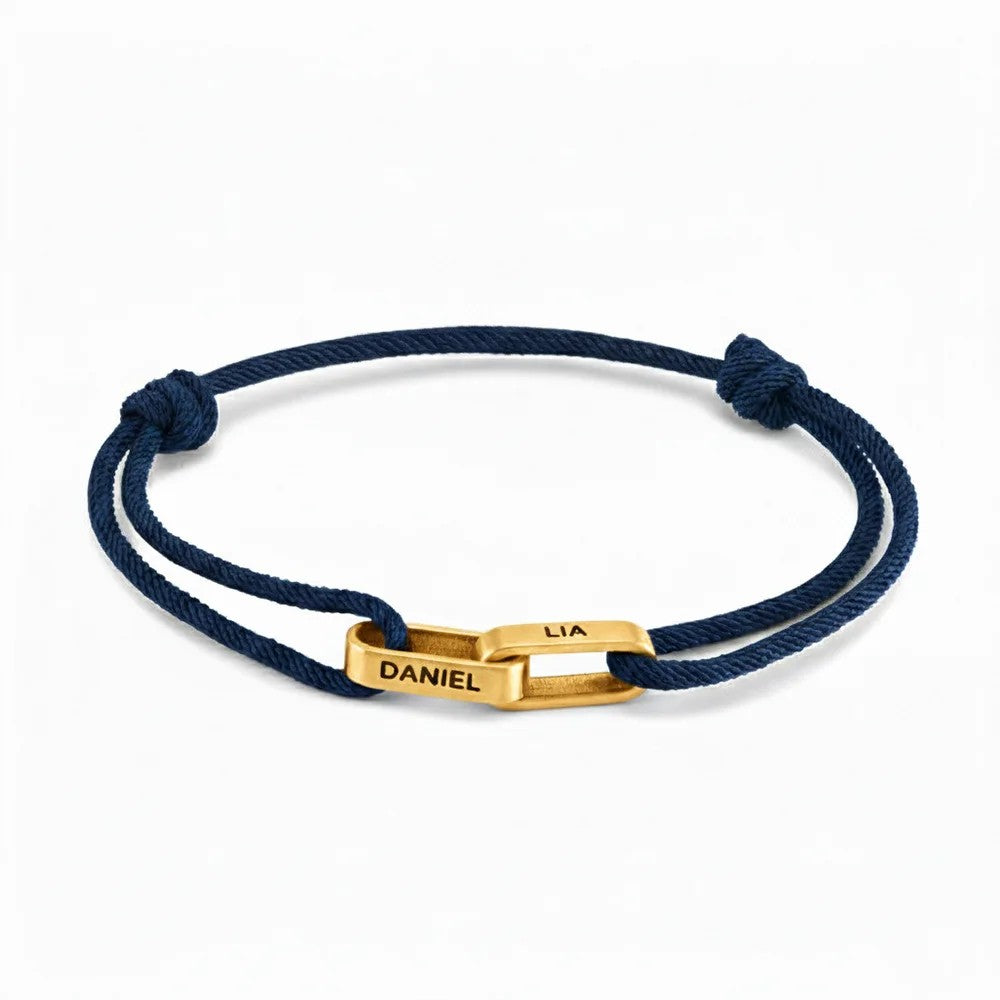 Personalized Interlocking Link Bracelet
