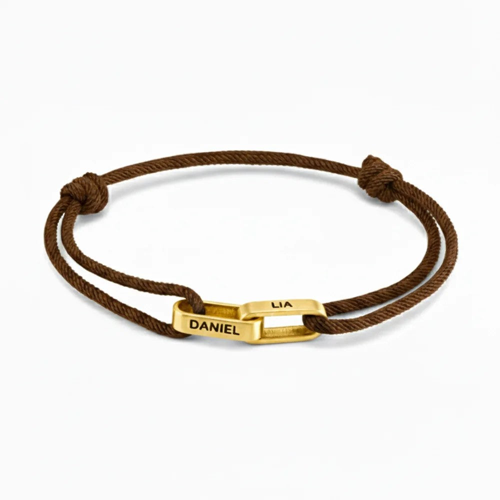 Personalized Interlocking Link Bracelet