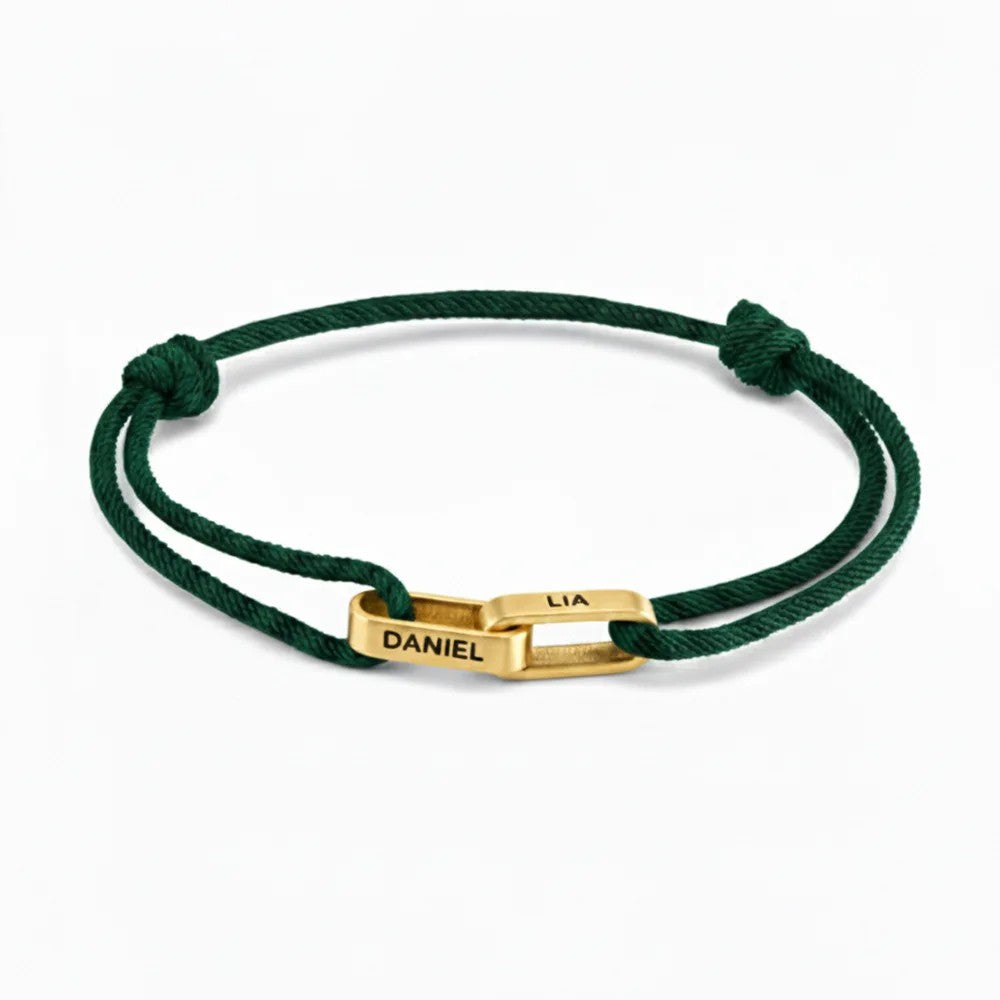 Personalized Interlocking Link Bracelet