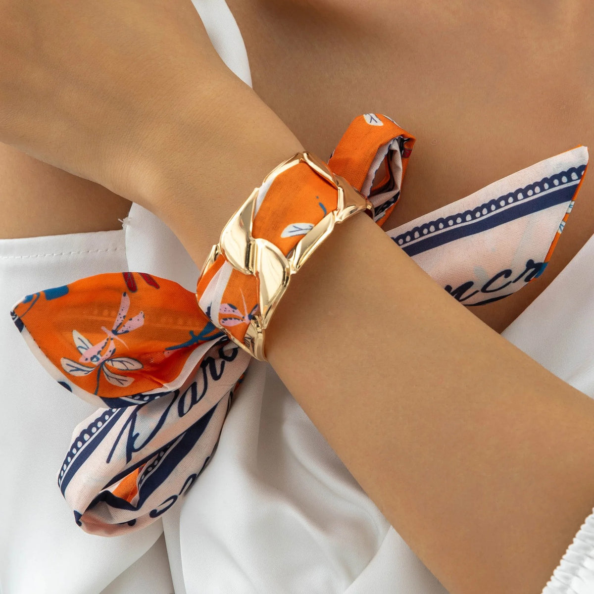 Woven Ribbon Cuff Bracelet