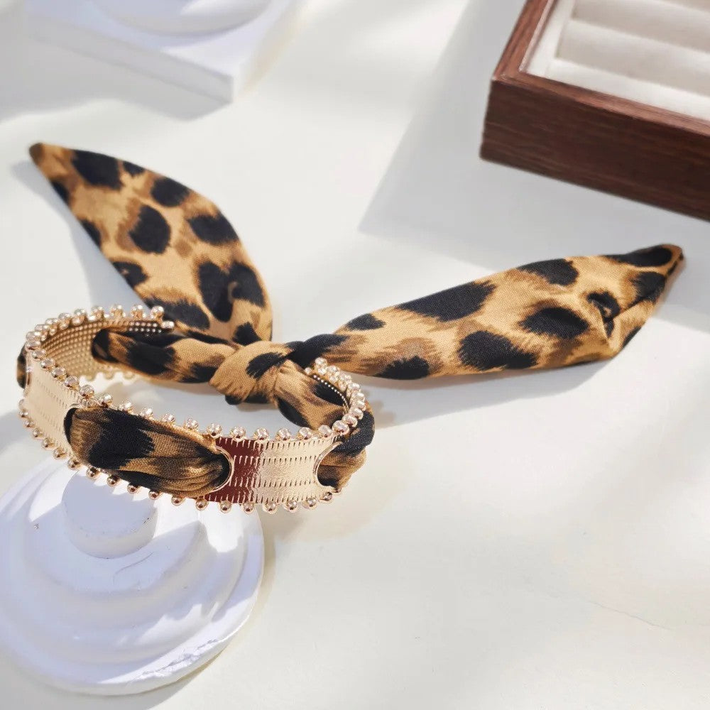 Leopard Print Scarf Bangle
