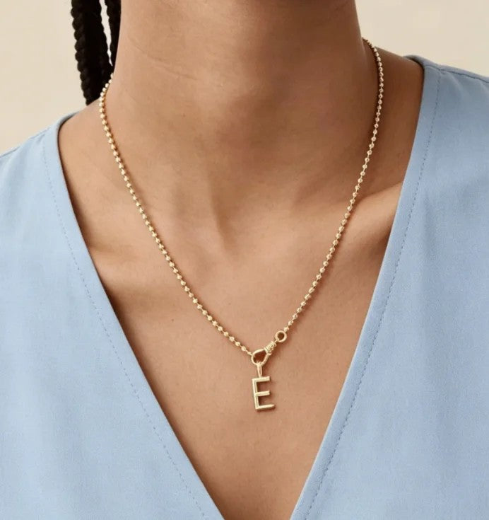 Letter A Beaded Necklace