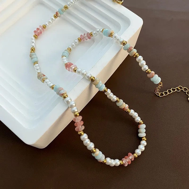 Turquoise Multi-Strand Beaded Necklace