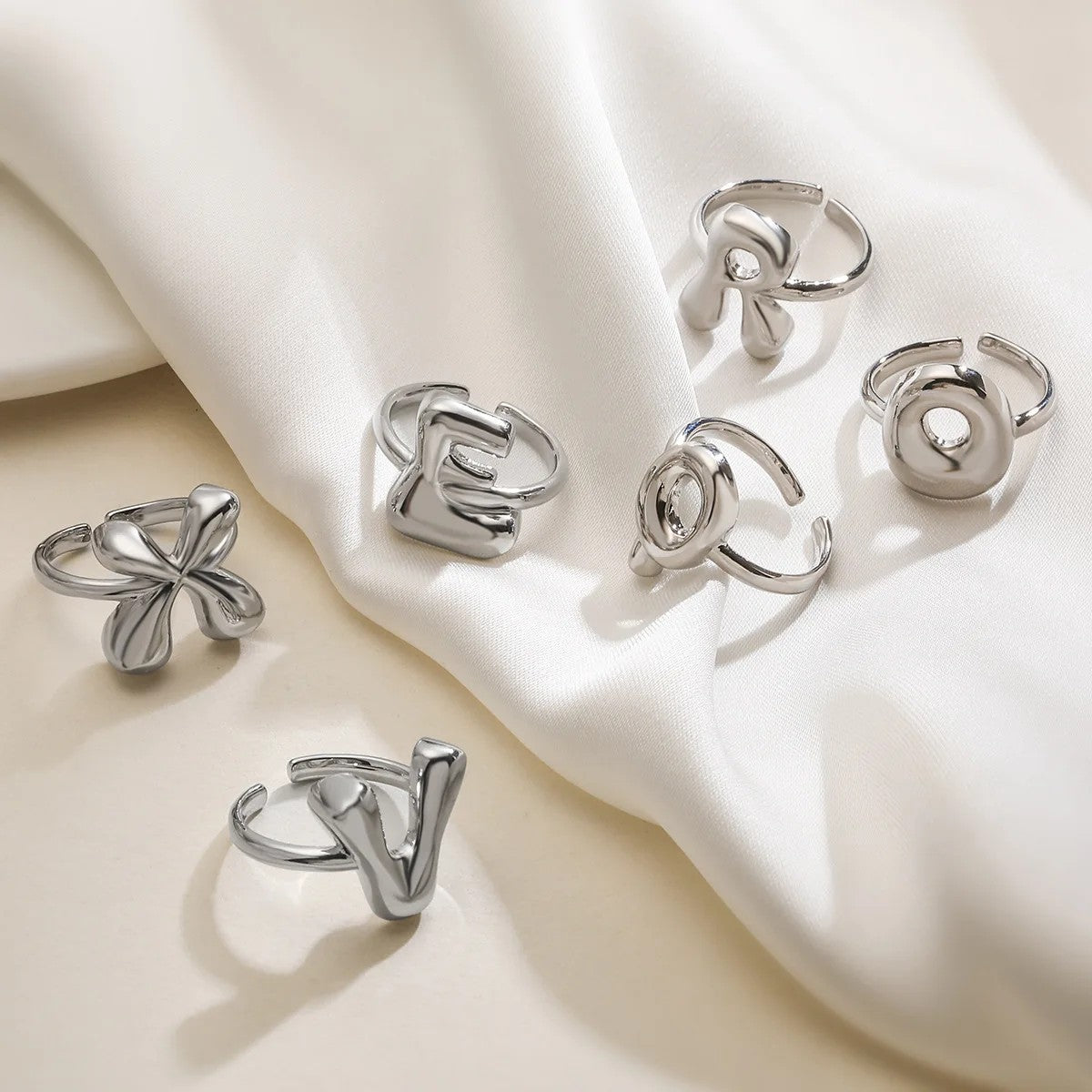 Adjustable Letter Ring