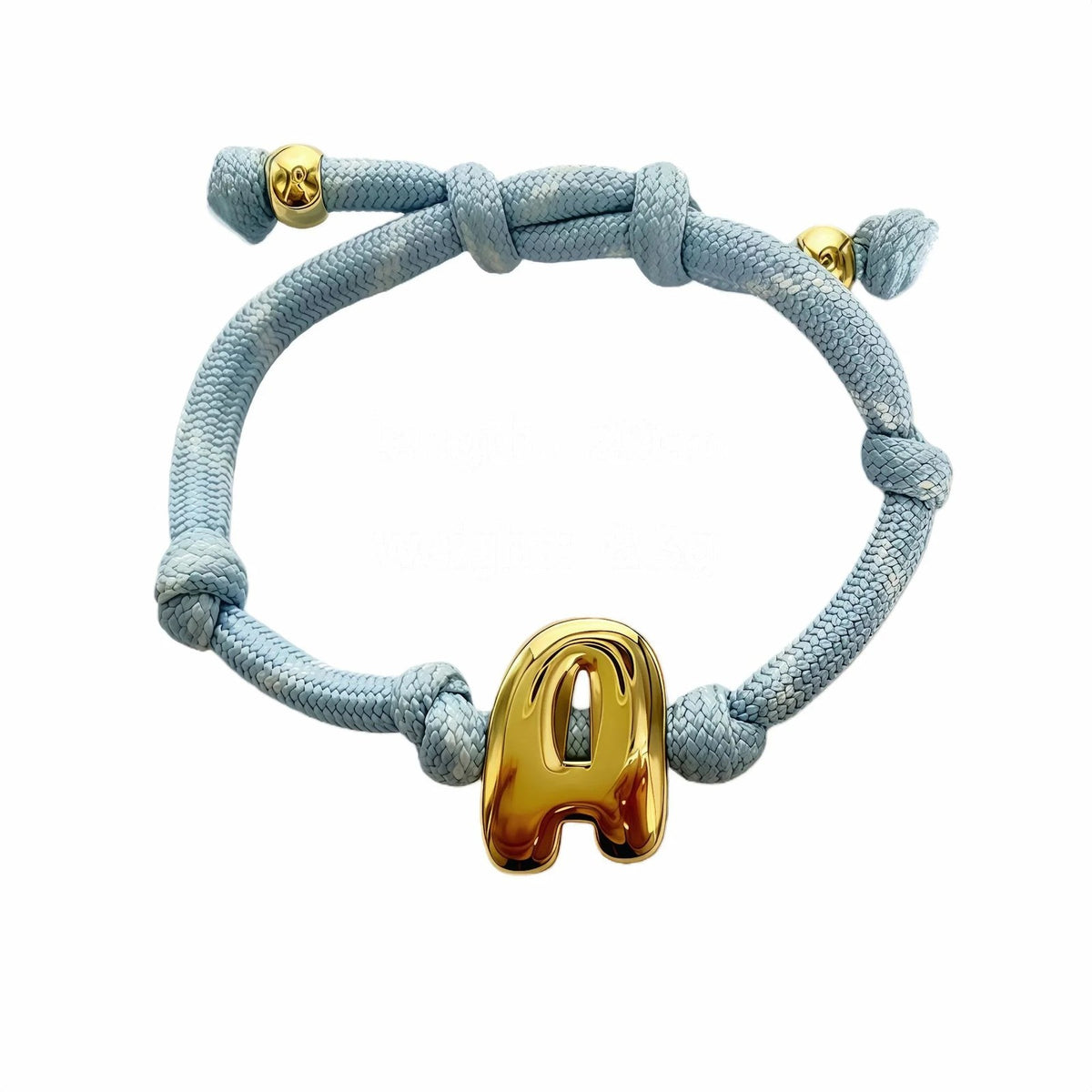 Gold Initial Woven Bracelet