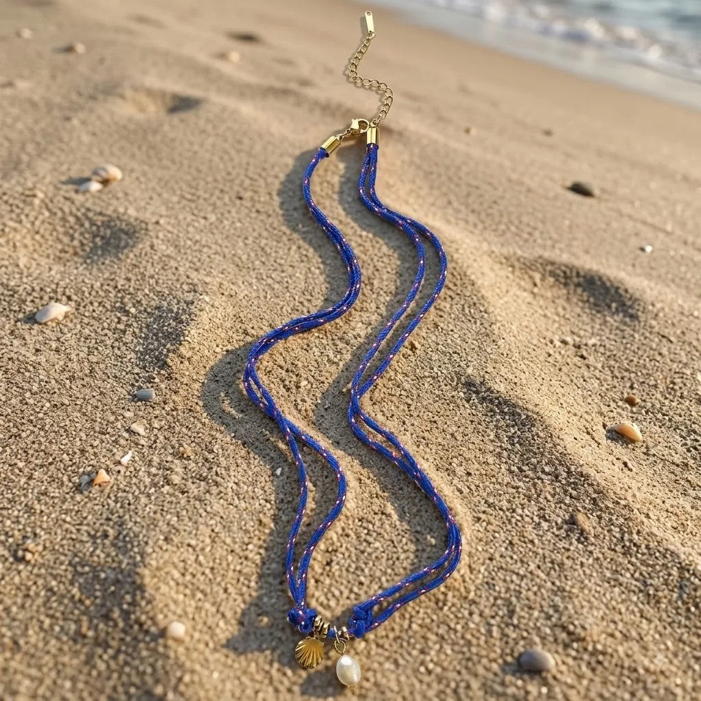 Shell & Pearl Rope Necklace