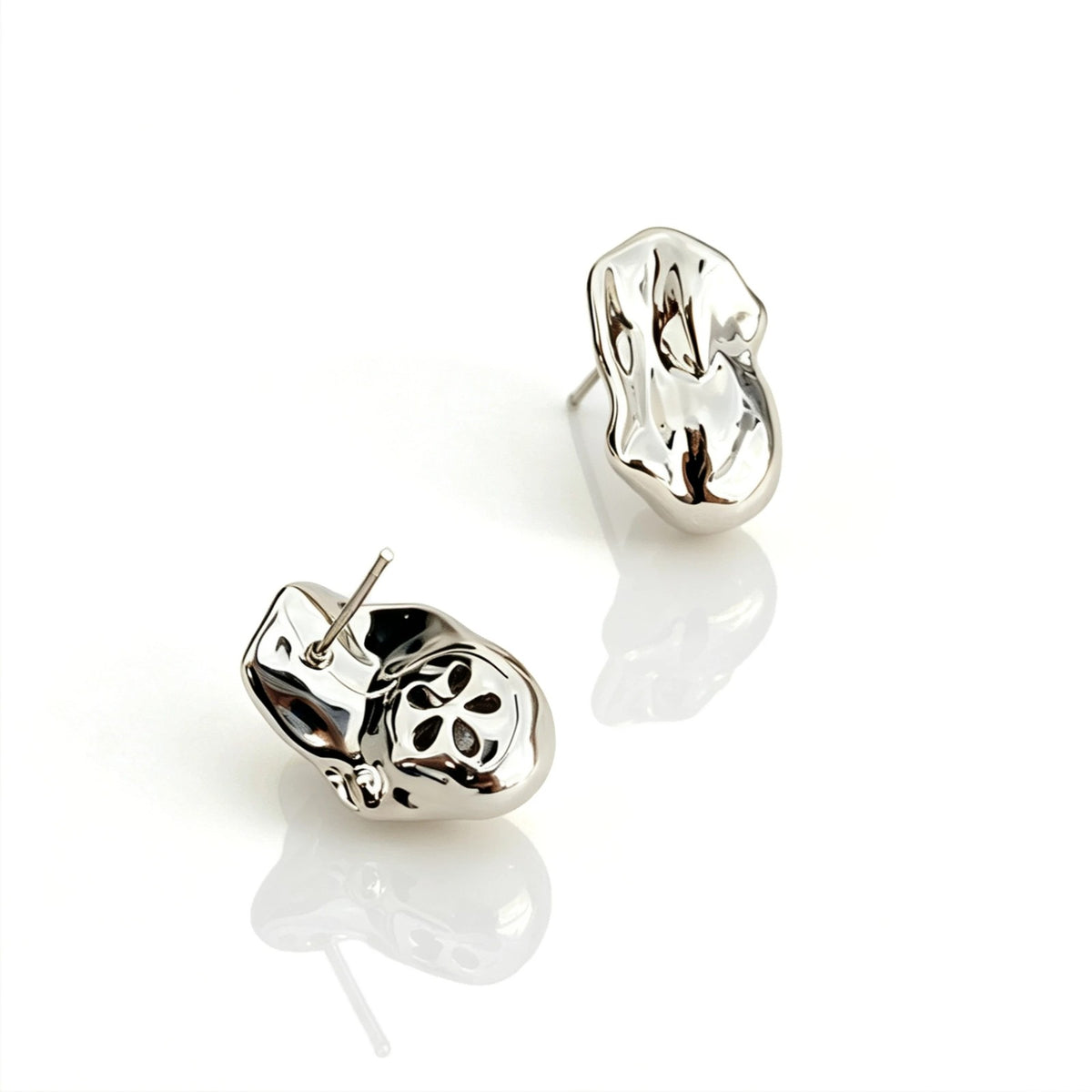 Irregular Polished Stud Earrings