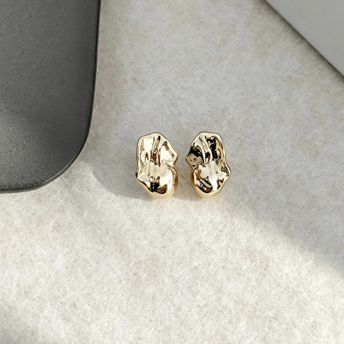Irregular Polished Stud Earrings