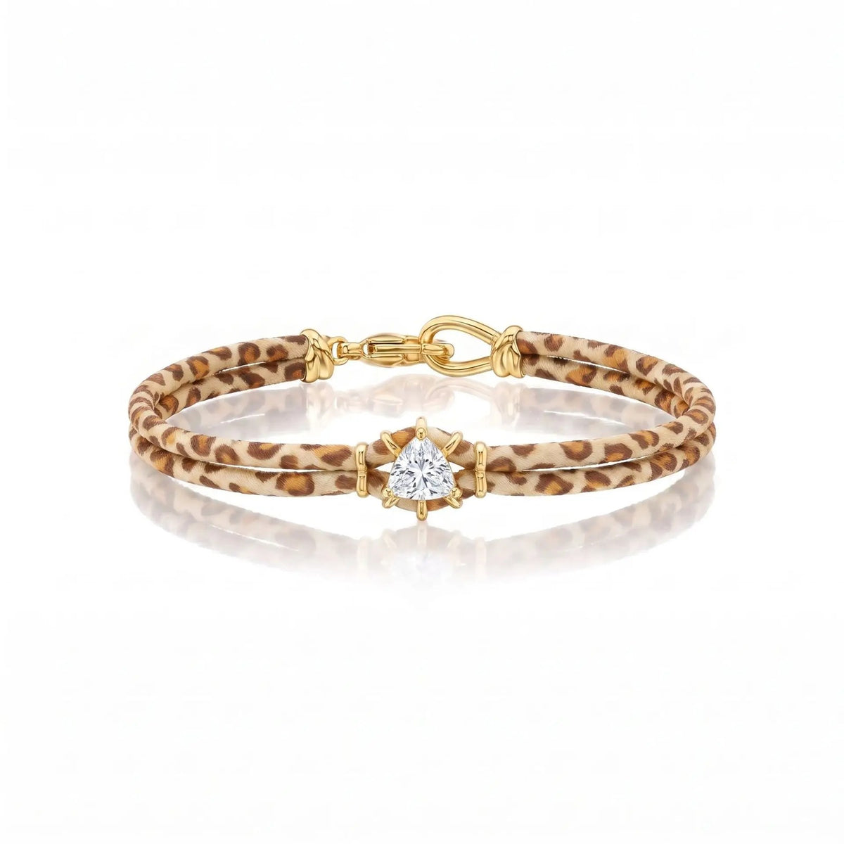 Leopard Zircon Charm Bracelet Set