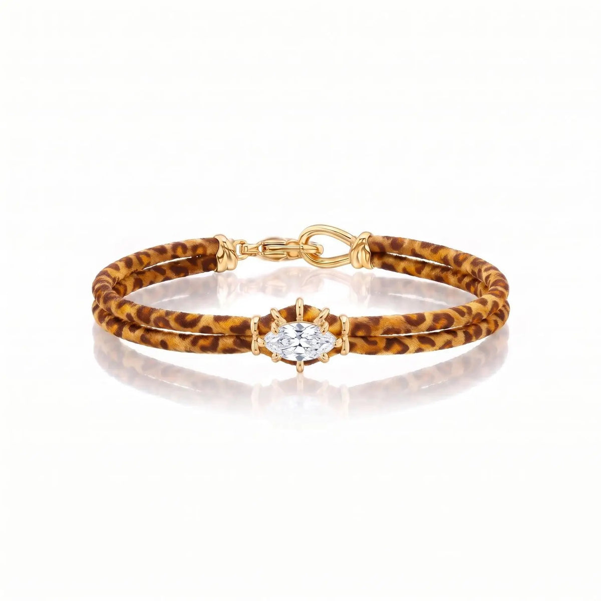 Leopard Zircon Charm Bracelet Set
