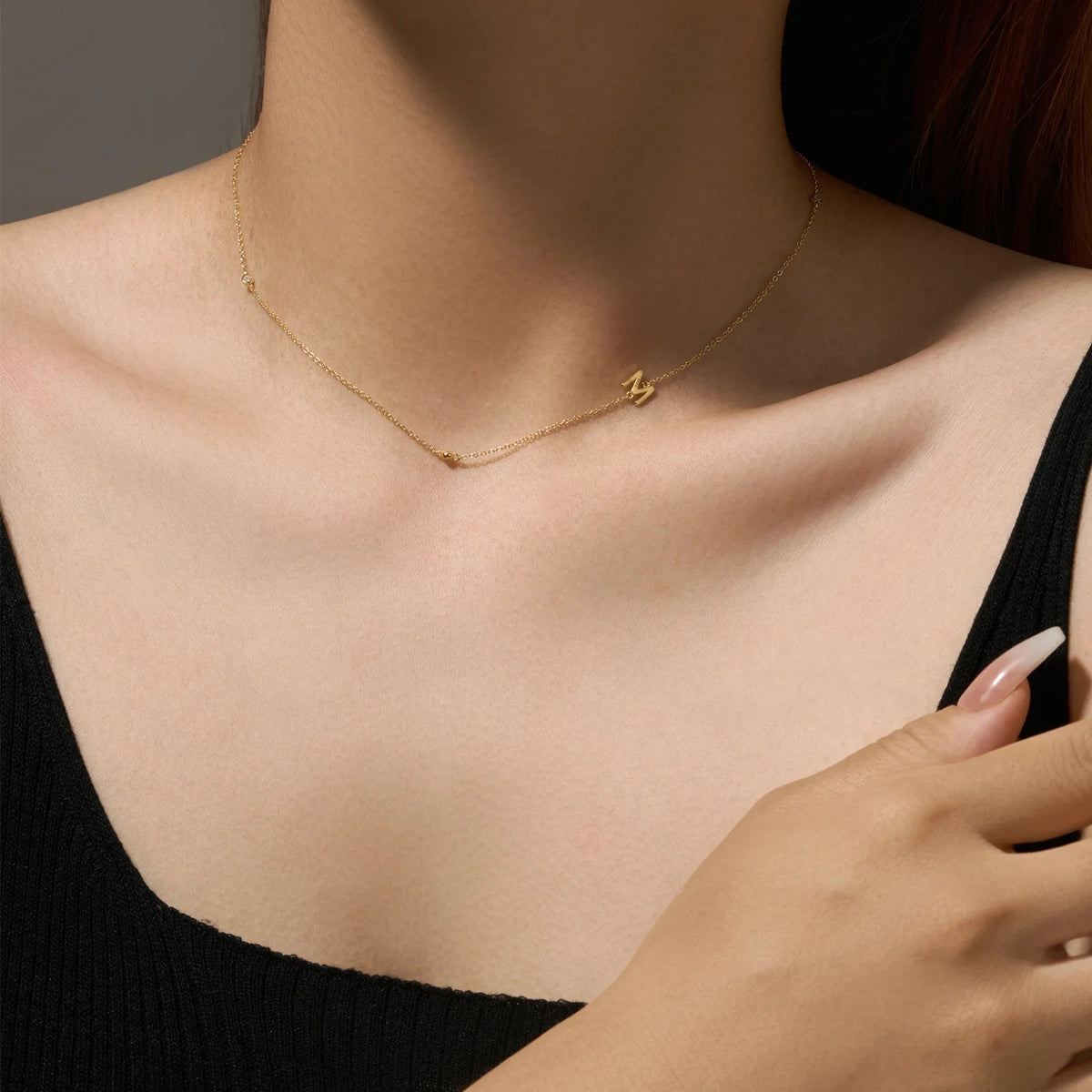 Minimalist Letter Initial Necklace