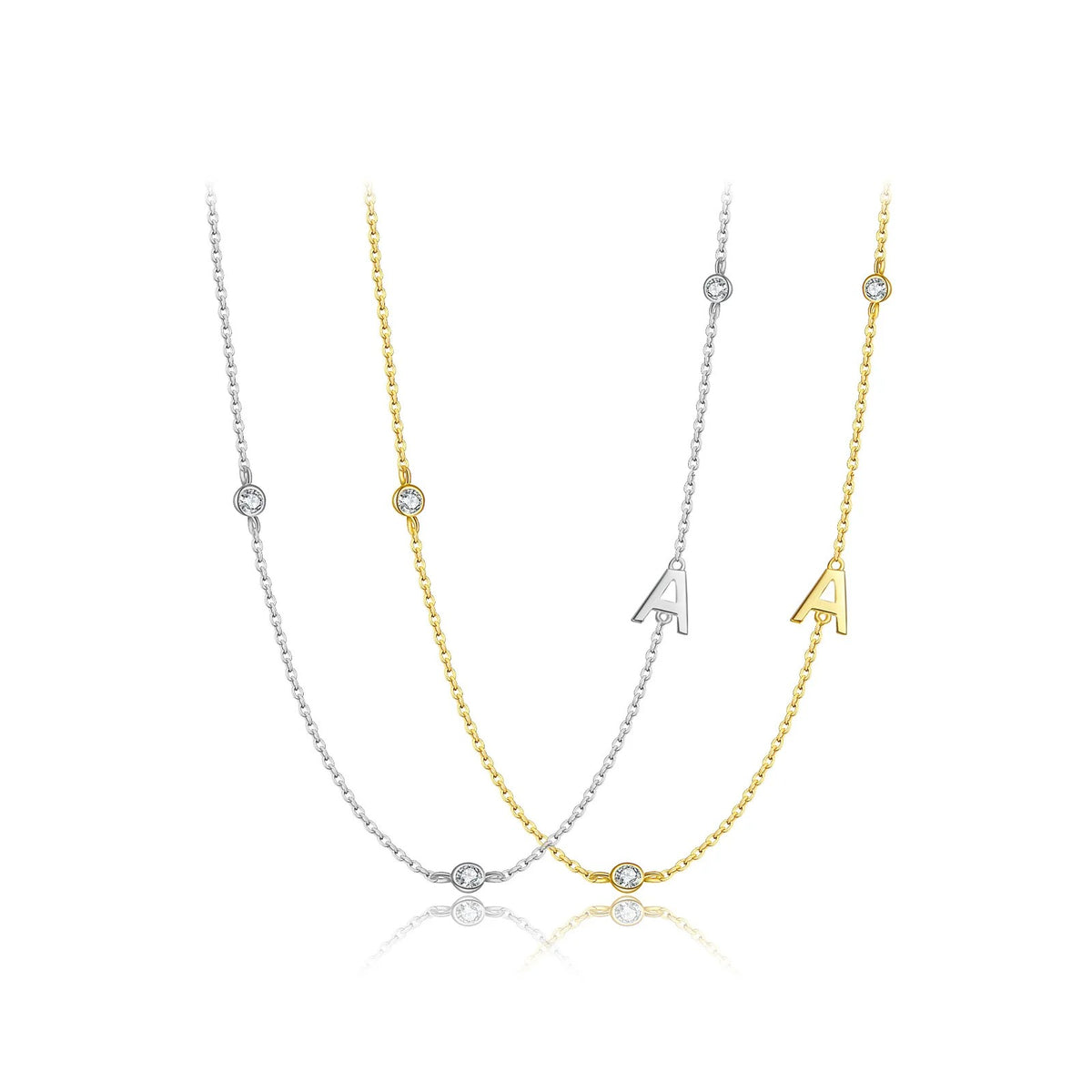 Minimalist Letter Initial Necklace