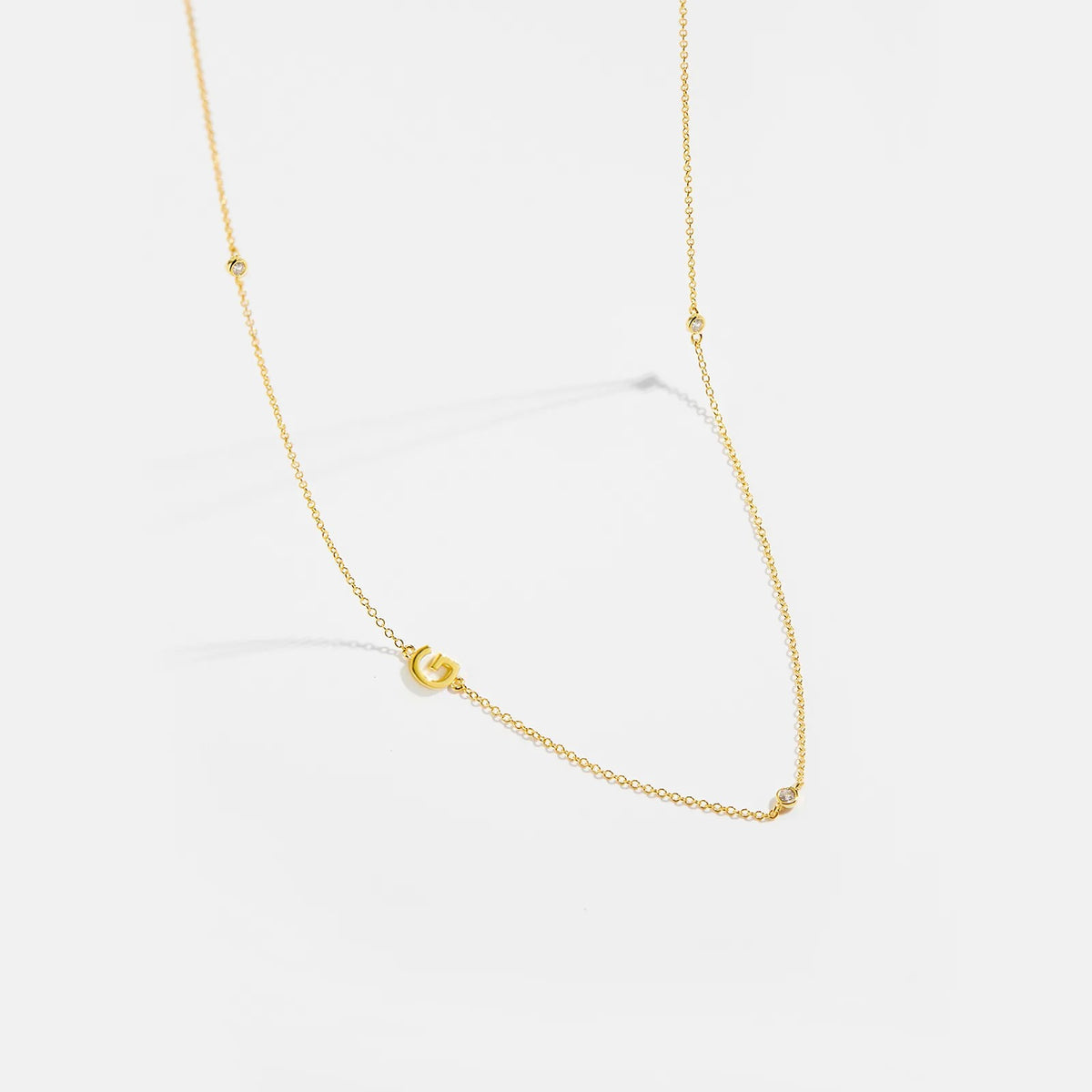 Minimalist Letter Initial Necklace