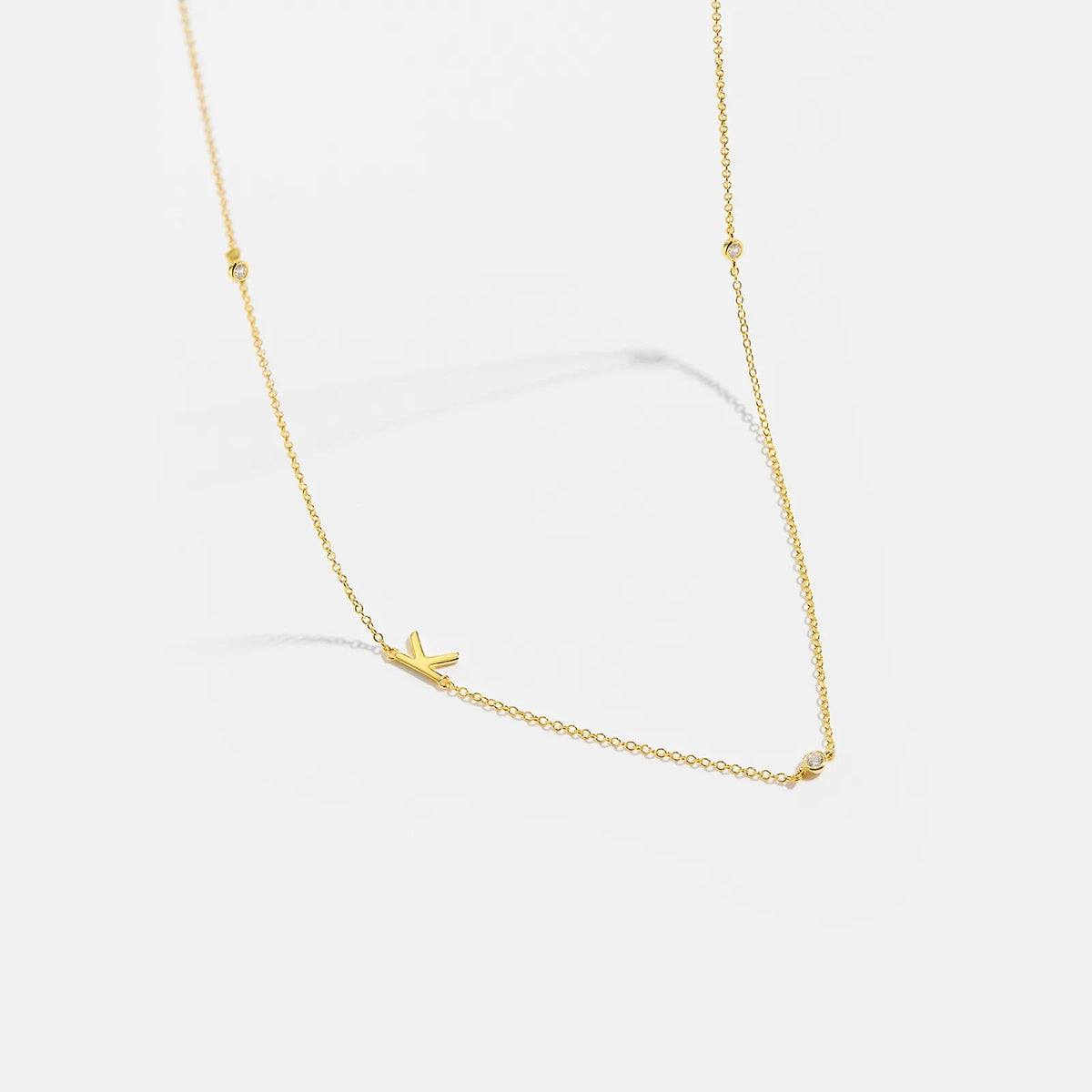 Minimalist Letter Initial Necklace