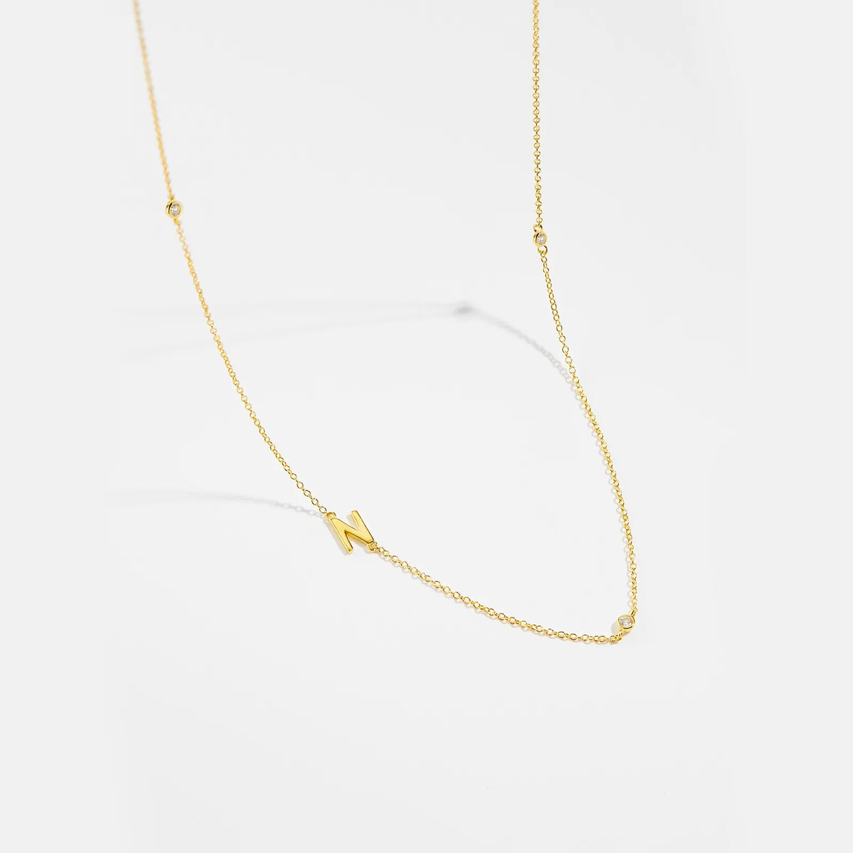 Minimalist Letter Initial Necklace