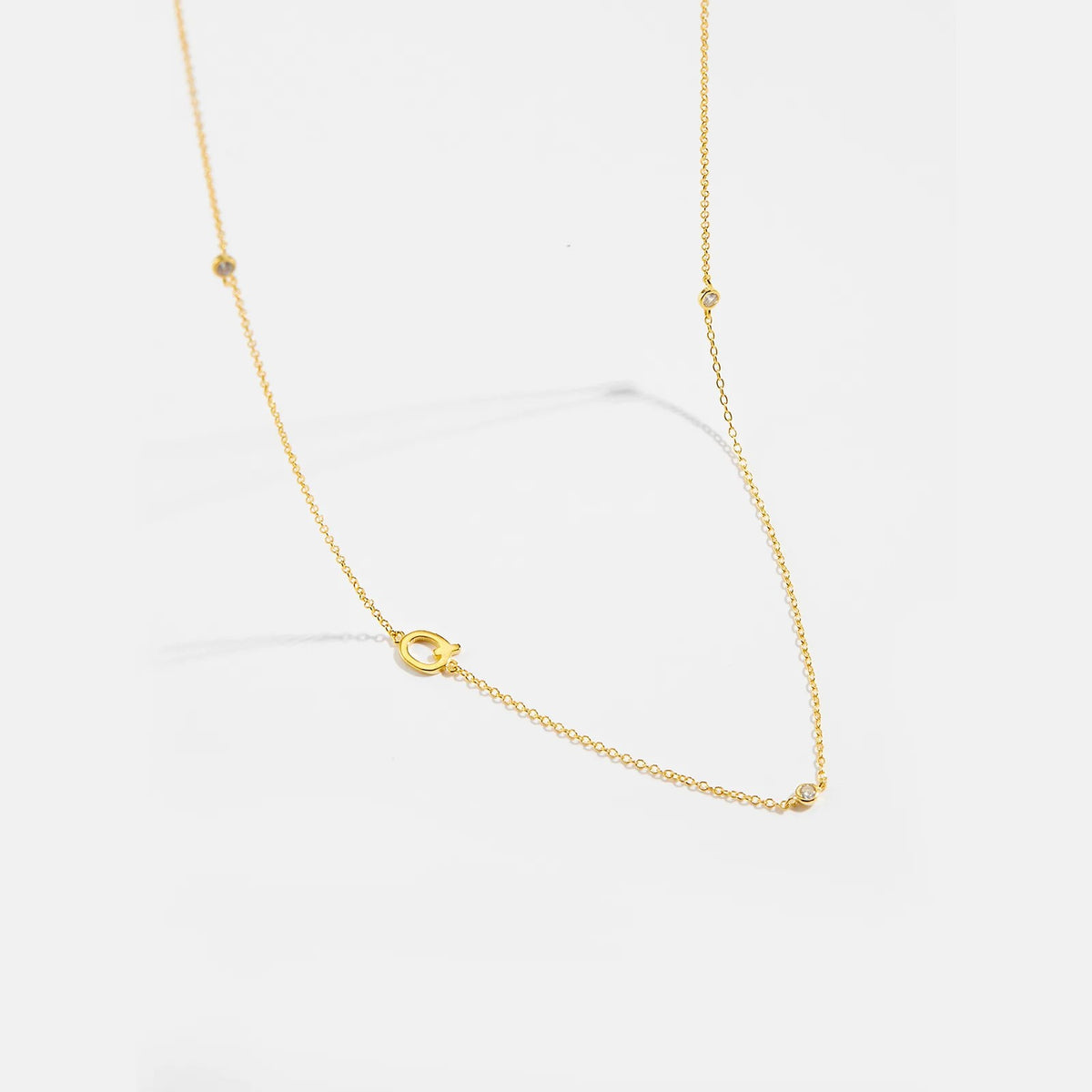 Minimalist Letter Initial Necklace