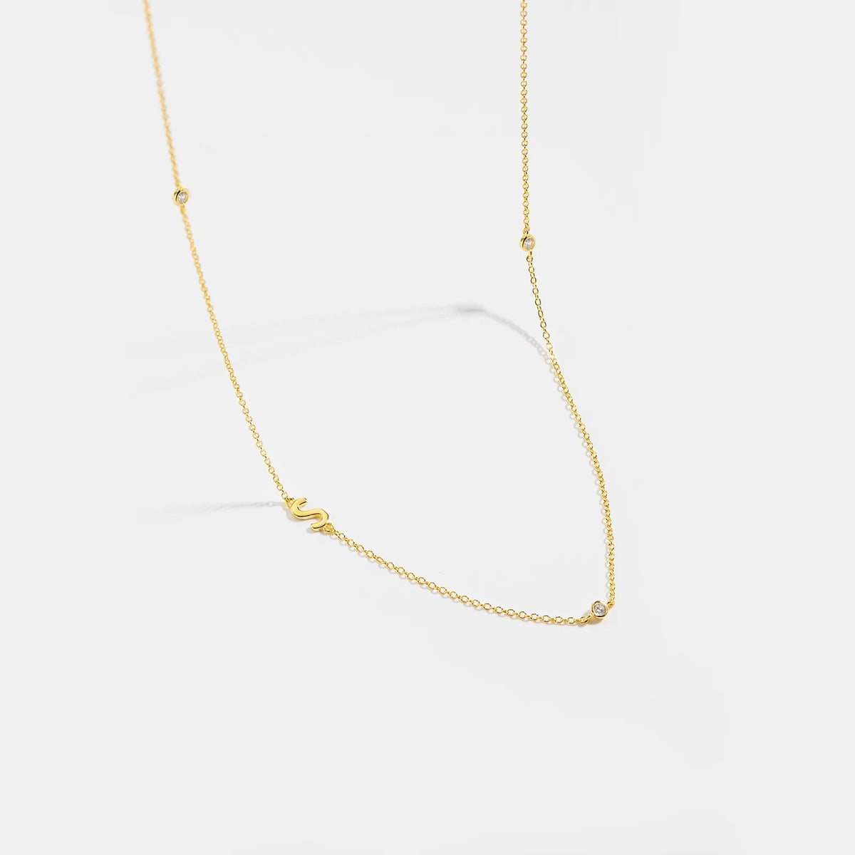 Minimalist Letter Initial Necklace