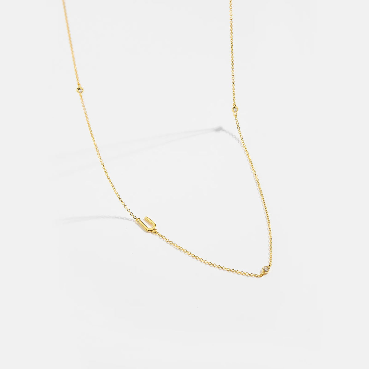 Minimalist Letter Initial Necklace
