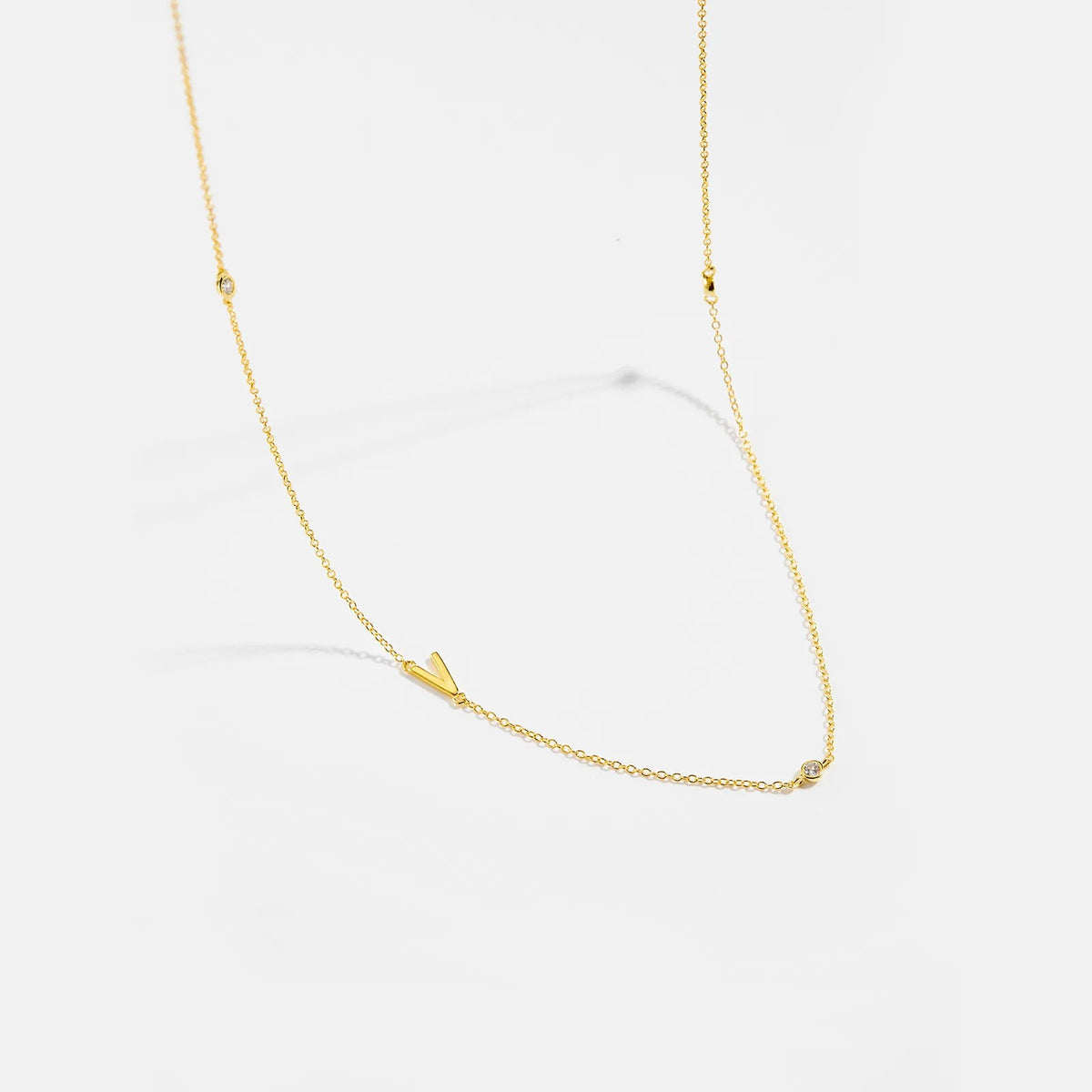 Minimalist Letter Initial Necklace