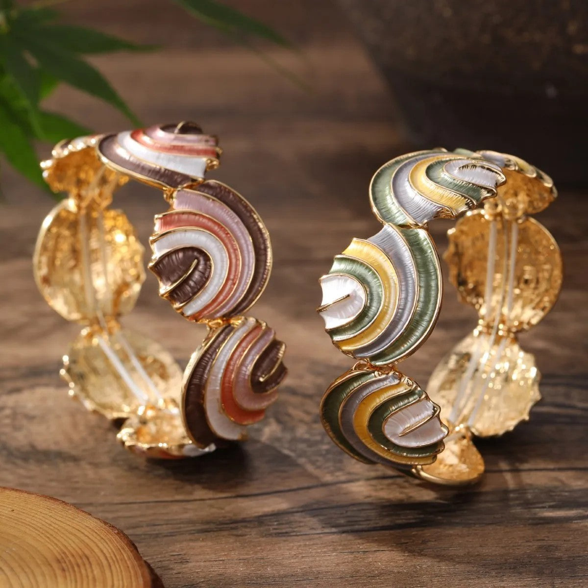 Colorful Shell Bangle