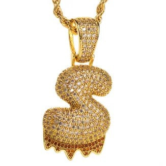 Zircon Pave Initial Necklace