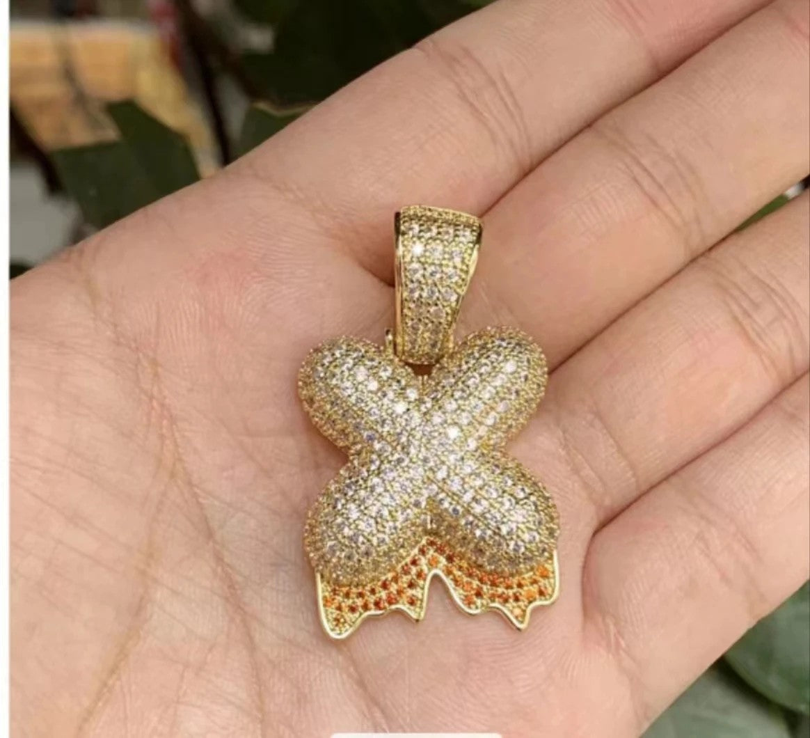 Zircon Pave Initial Necklace