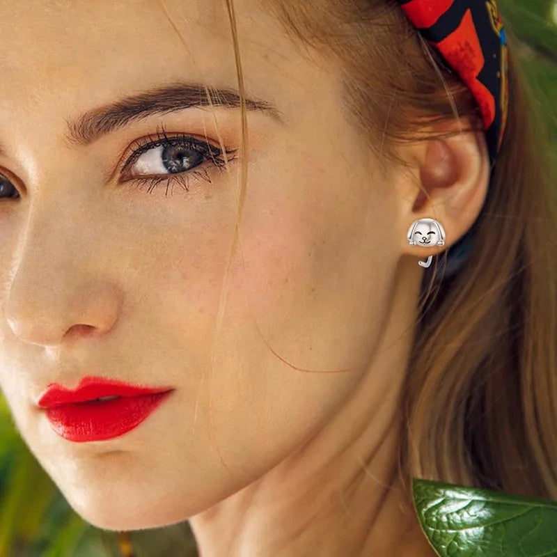 Smiling Puppy Ear Cuff