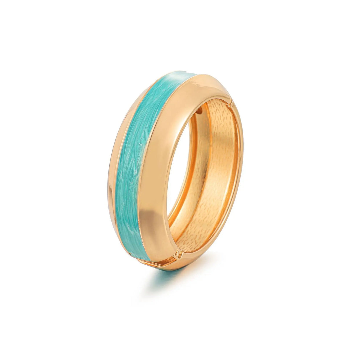 Colorful Enamel Hinged Bangle