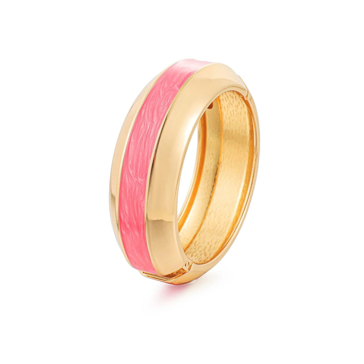 Colorful Enamel Hinged Bangle