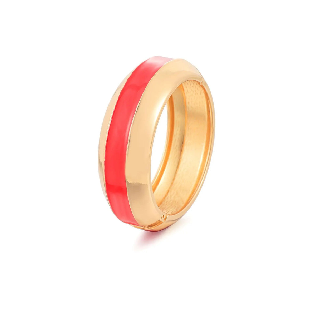 Colorful Enamel Hinged Bangle