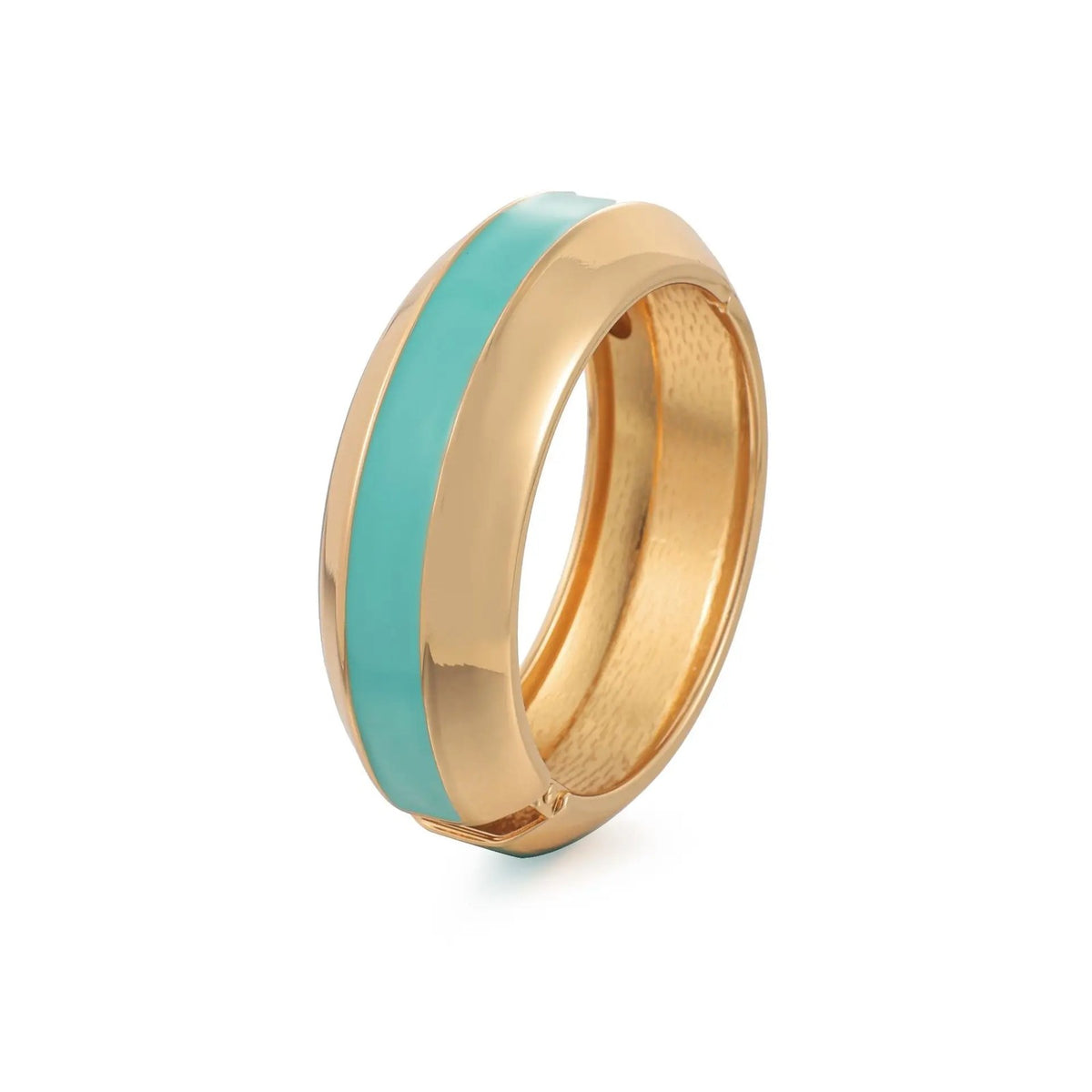 Colorful Enamel Hinged Bangle