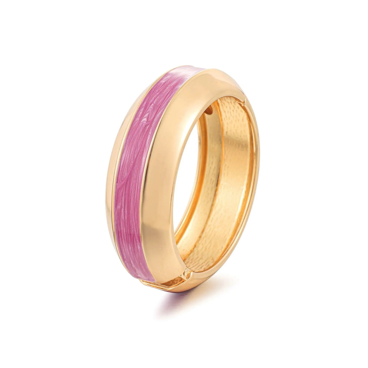 Colorful Enamel Hinged Bangle