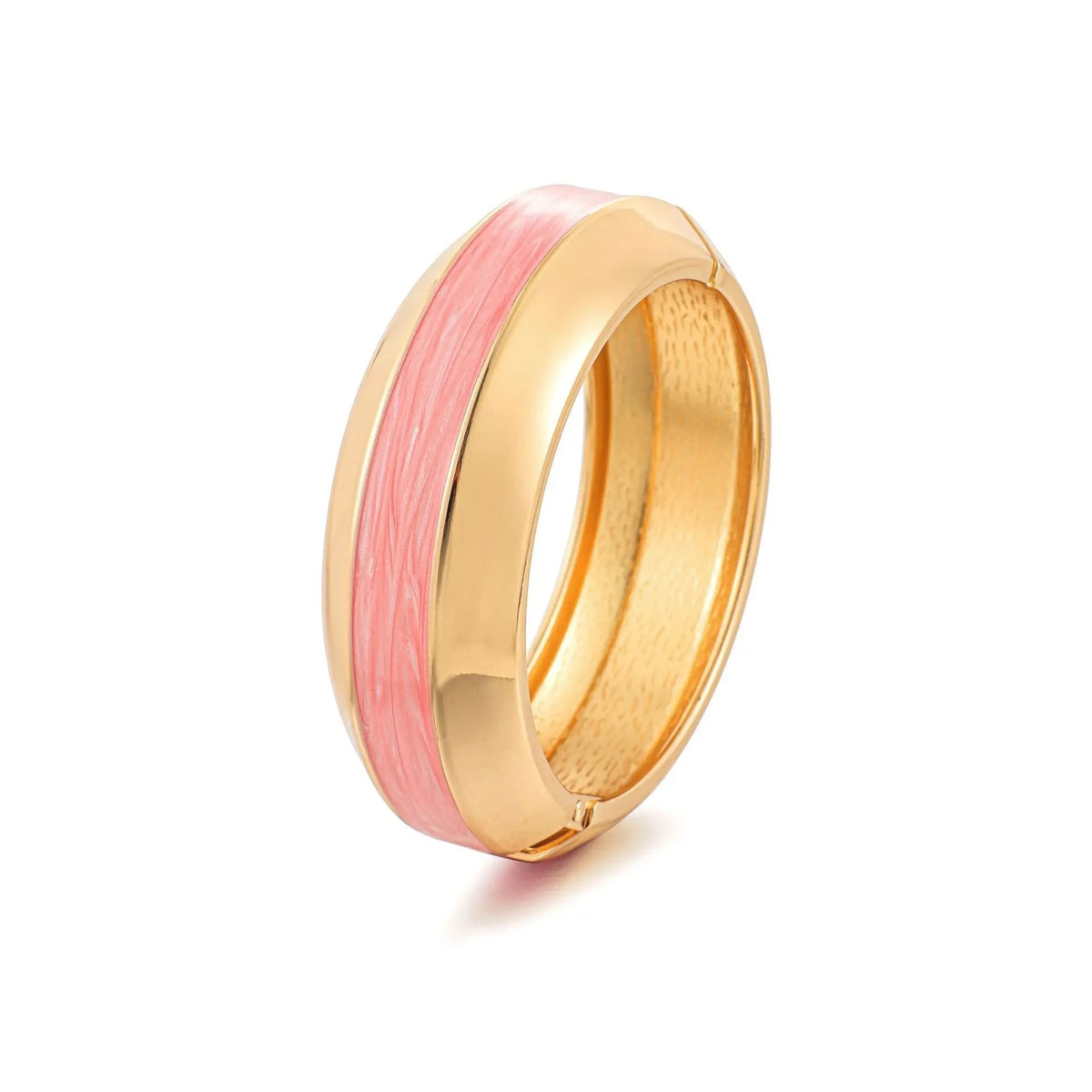 Colorful Enamel Hinged Bangle