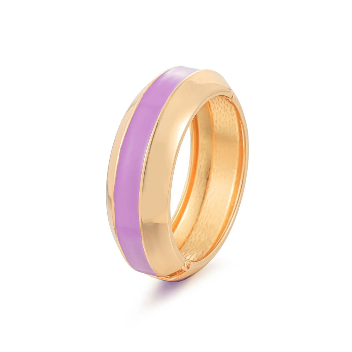 Colorful Enamel Hinged Bangle