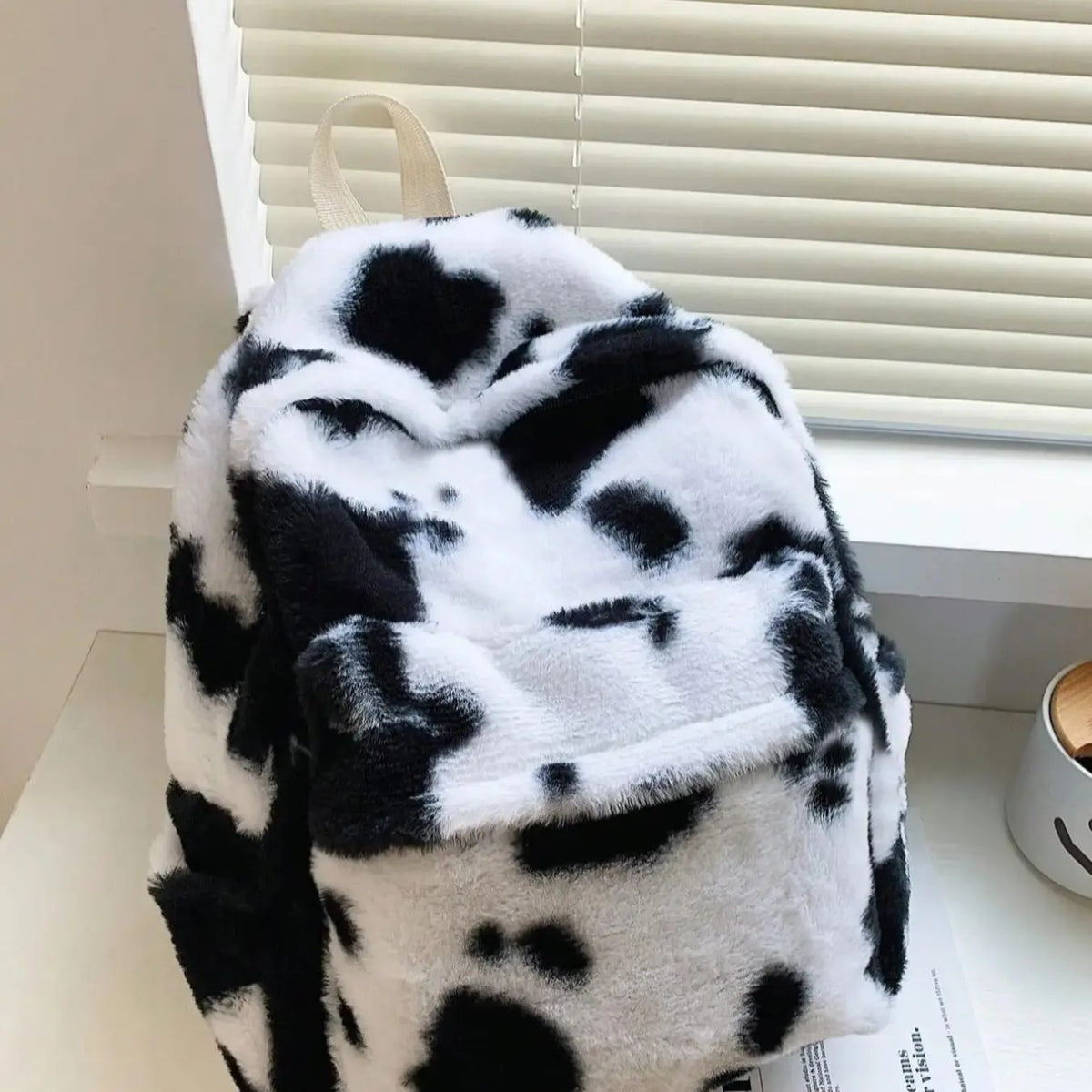Fluffy Faux Fur Backpack