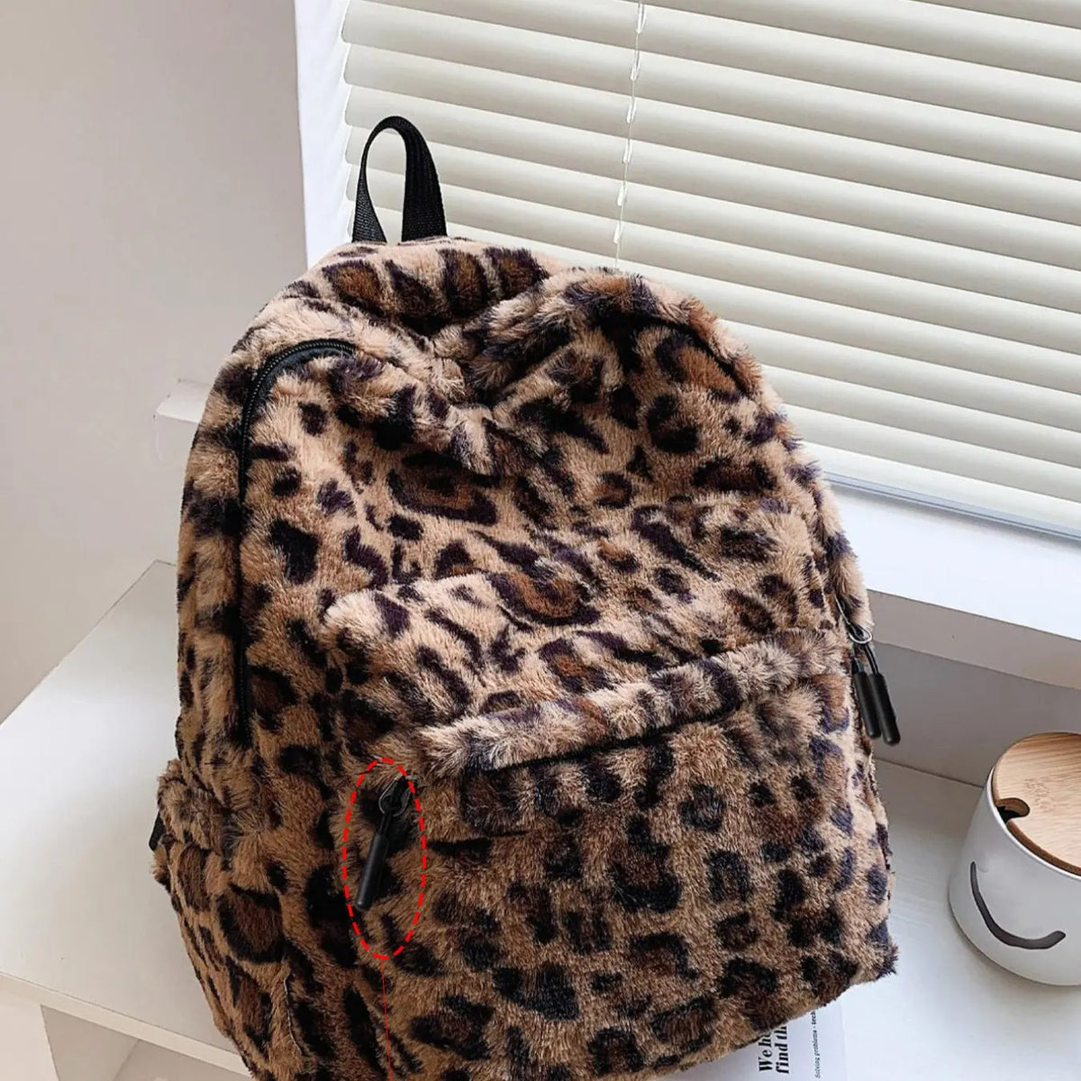 Fluffy Faux Fur Backpack