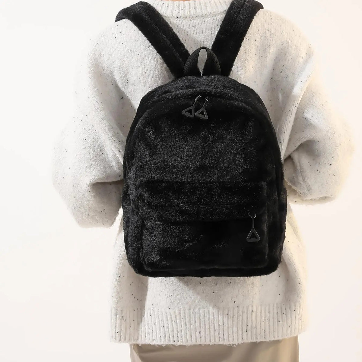 Fluffy Faux Fur Backpack