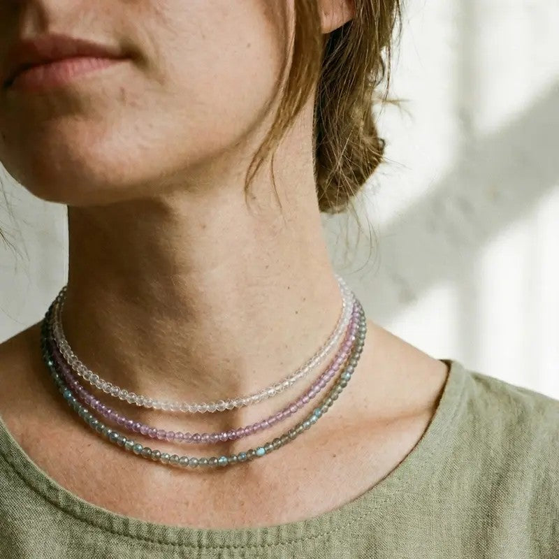 Multicolor Gemstone Beaded Necklace