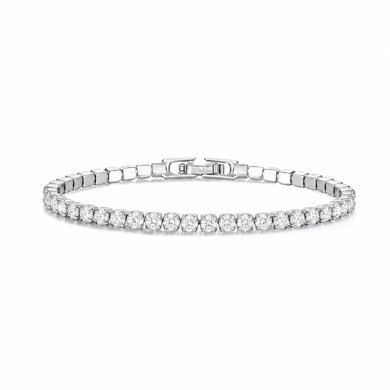 Square Stone Tennis Bracelet