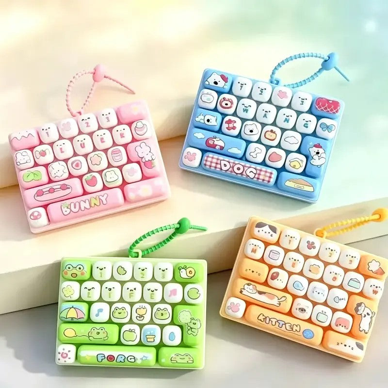 Mini Keyboard Fidget Keychain