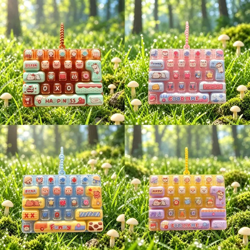 Mini Keyboard Fidget Keychain