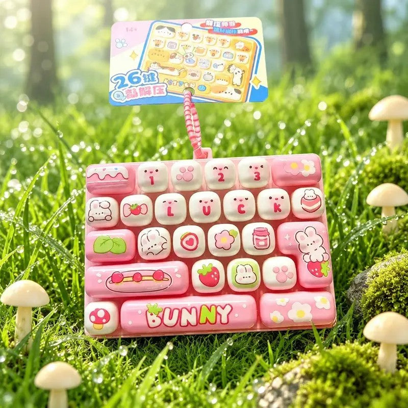 Mini Keyboard Fidget Keychain