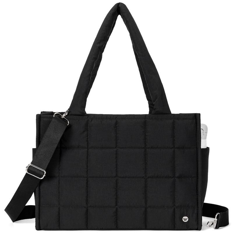 Quilted Puffer Tote Bag