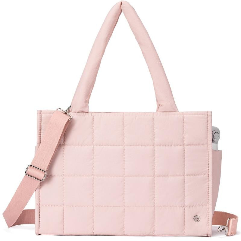 Quilted Puffer Tote Bag