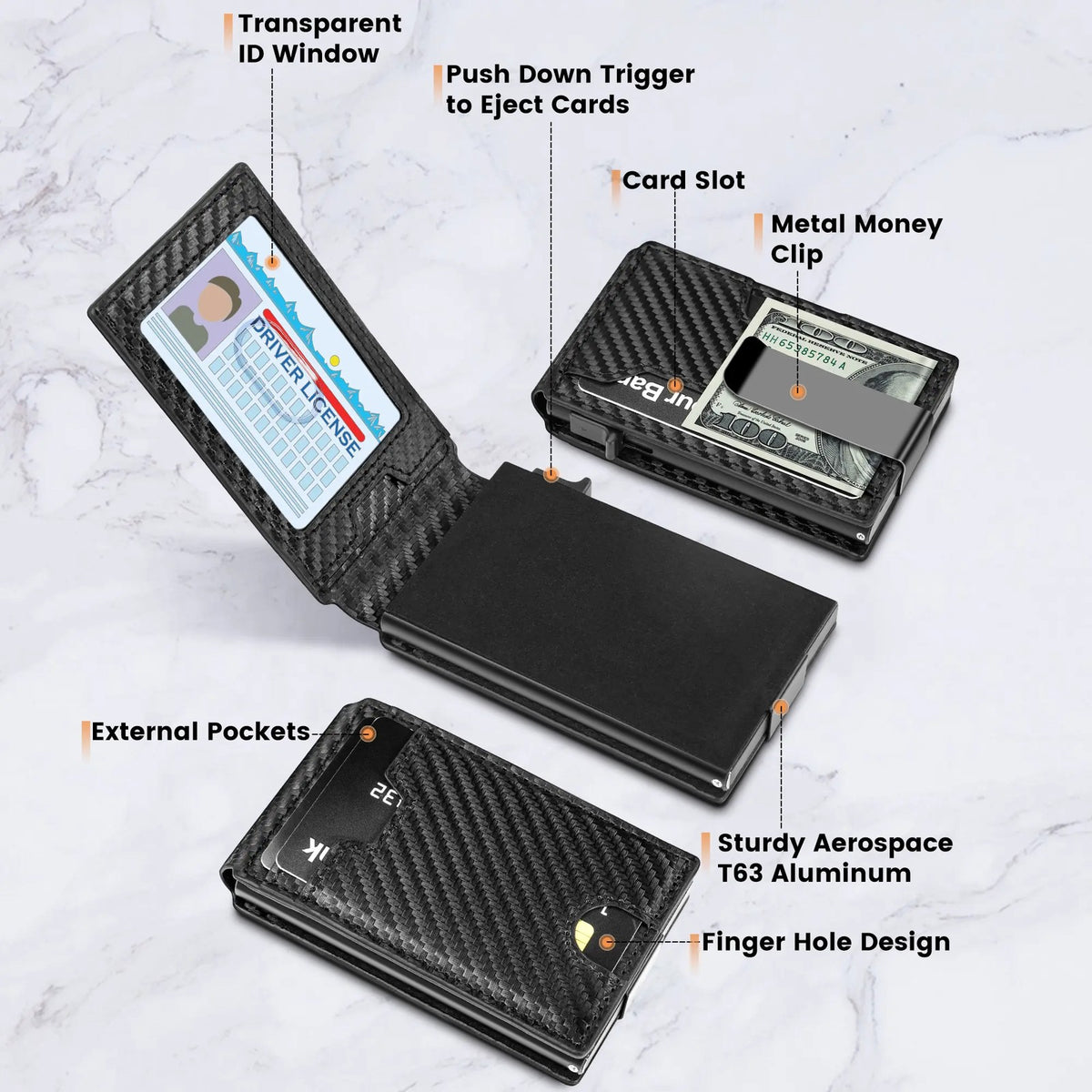 Carbon Fiber RFID Wallet